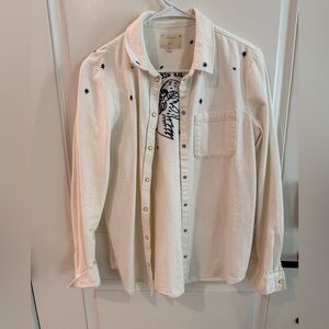 Sezane Tomboy Shirt - Sézane X Jcc+ Ecru Brodé - Size 36